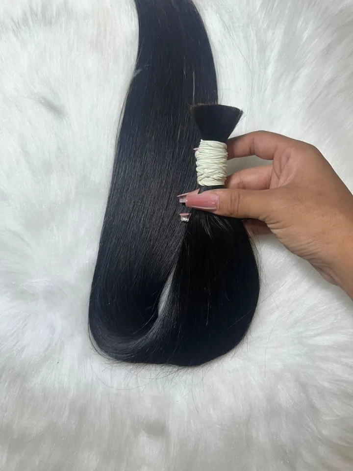 Cabelo vietnamita premium liso natural de 55 cm